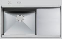 Foster Chiuveta Bucatarie Foster Milanello Workstation 1040052, Cu Picurator / Dreapta, Inox Periat (1040052) Chiuveta