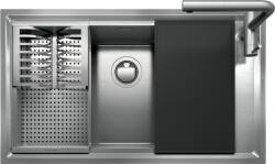 Barazza Chiuveta Bucatarie Barazza Easy 1les91rk, Cu Raft Pentru Vase + Baterie 1rubmstd, Incasso, Inox (1rubmstd) Chiuveta