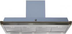 Steel Cucine Hota decorativa STEEL Ascot 120, 120 cm, 1 motor, 4 viteze, 900 m3/h, panou control soft touch, inox / albastru Hota
