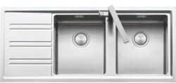 Barazza Chiuveta Bucatarie Barazz Easy 1les12rs, Cu 2 Cuve + Picurator / Stanga, Incasso, Inox (1les12rs) Chiuveta