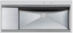 Foster Chiuveta Bucatarie Foster Milanello Workstation 1043051, Cu Picurator / Stanga, Inox Periat (1043051) Chiuveta