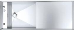 Barazza CHIUVETA BUCATARIE BARAZZA MIZU Kasai 1LMZ135 CU PICURATOR / Dublu DREAPTA 130x52, INCASSO, INOX (1LMZ135) Chiuveta