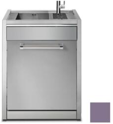 Steel Cucine Masca Cu Chiuveta Bucatarie Steel Genesi G7s-l2, 1 + 1/2 Cuve, Ametista / Inox