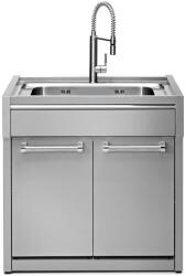 Steel Cucine Masca Cu Chiuveta Bucatarie Steel G9s-l1g, 2 Usi, Inox