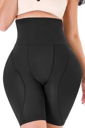 Linovit Chiloți modelatori push-up pentru fese și șolduri, Efect clepsidră - Negru - L/XL, Negru (S1NLXL)
