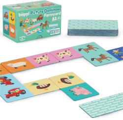 boppi Domino cu Imagini Boppi, 28 piese, Ferma (CDE-B91-536-ferma)