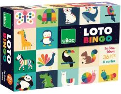 Vilac Joc loto din lemn - animale curcubeu (7422)
