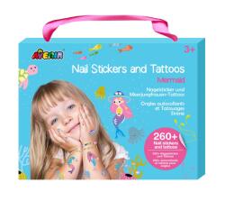 AVENIR Stickere pentru unghii si tatuaje - Sirena (NA218204) - kidstory