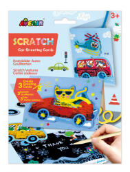 AVENIR Set de razuit si realizat Felicitari - Masini (CH221856)