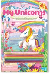 4M Mini set creativ cu nisip si sclipici - Unicorni (4M-04749)