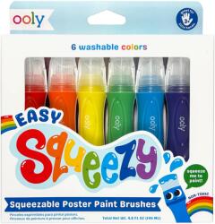 OOLY Pensule cu vopsea lichida Easy Squeezy - Set de 6 (126-031) - kidstory