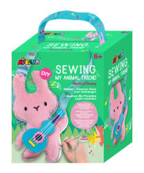 AVENIR Set de cusut Prietenul Meu Animal - Iepuras Muzical (CH221815) - kidstory