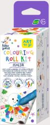 AVENIR Kit rola de desenat pe numere - 2 m, include 4 creioane colorate cerate, Subacvatic - Haku Yoka (CS233120)