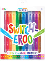 OOLY Carioci magice care schimba culorile - Switch-eroo! - set de 12 (130-072)