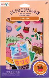 OOLY Abtibilduri parfumate - Stickiville Cat Café (120-184)