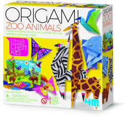 4M Mini set creativ - Origami Animale Zoo, LittleCraft (4M-04764)