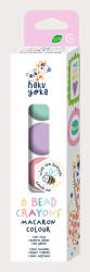 AVENIR Set de 6 creioane cerate in forma de margele, Haku Yoka - culori Macarons (CP223098) - kidstory