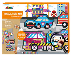 AVENIR Arta mozaic pe numere - Transport (CH191596) - kidstory
