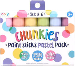 OOLY Creioane tempera solida Chunkies culori pastel, 6 bucati (126-018)