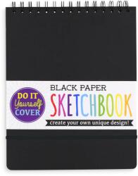 OOLY Caiet schite A4 hartie neagra, 75 file, 110 gr/mp , coperta DIY (118-SK-BLK)