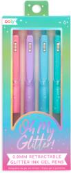 OOLY Pixuri retractabile cu gel si sclipici, Oh My Glitter! , set 4 culori (132-130)