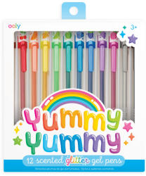 OOLY Pixuri cu gel colorate cu sclipici, parfumate, 2.0 Yummy Yummy - Set de 12 (132-105)