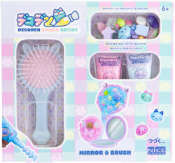 Nice Kit creativ Decoden - Oglindă și perie kawaii de decorat cu pastă colorată (NC48512)