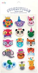 Ooly Abtibilduri pufoase Stickiville Party Animals (120-172)