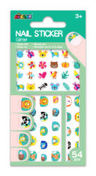 AVENIR Stickere pentru unghii cu sclipici - Animale (NA198178) - kidstory