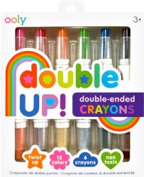 OOLY Creioane cerate duble, set de 6, Double up! , 12 culori (133-120)