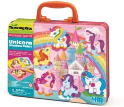 4M Set creativ cu vopsele pentru geam - vitralii - Unicorni (4M-04735)