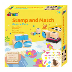 AVENIR Set creativ cu stampile - Animale (CH201766)