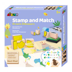 AVENIR Set creativ cu stampile - Dinozauri (CH201763)