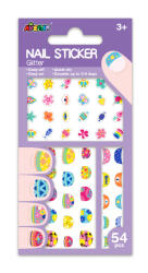 AVENIR Stickere pentru unghii cu sclipici - Flori (NA198177) - kidstory