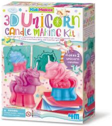 4M Kit creativ - Creează lumânări 3D cu unicorn KidzMaker (4M-04817)
