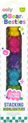 OOLY Markere intercalabile Ursuleți - set 5 culori neon - Bear Besties (130-142)