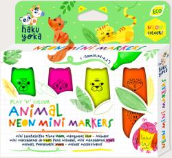 AVENIR Set 4 Mini Markere Neon - Animale (CP243153)