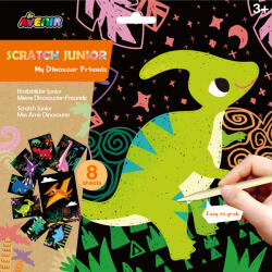 AVENIR Set de razuit Scratch Junior - Prietenii mei dinozauri (CH1675) - kidstory