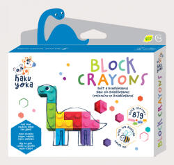 AVENIR Creioane cerate interconectabile Block Crayons - Dinozaur Brachiosaurus, Haku Yoka (CP223091)