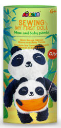 AVENIR Set de cusut Prima Mea Papusa, Mama si puiul Panda (CH201619)