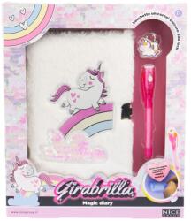 Nice Jurnal secret Girabrilla - Unicorn magic - pix cu cerneală invizibilă și lacăt (NC02519)
