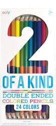 Ooly Creioane colorate duble - set de 12 creioane, 24 culori, 2 of a Kind (128-177)