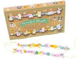 Nice Kit creativ DIY - coliere și brățări cu mărgele din lemn - Animăluțe (NC87025)