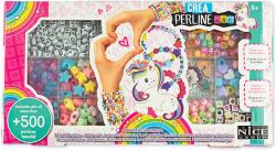 Nice Kit creativ DIY - coliere și brățări cu mărgele, 500 piese, Perline ABC (NC87001)