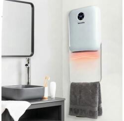 Bewello Încălzitor de perete cu suport pentru prosoape 2000 W/230 V, IP22, alb, cu telecomandă (LC4021)