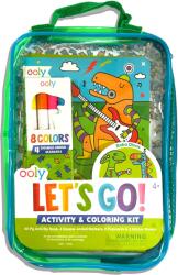 OOLY Kit portabil de activități și colorat - Dinozauri Roboti - Let's Go! Robo Dinos (161-164)