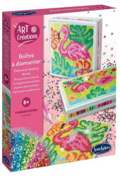 Sentosphère Kit creativ cutii cu diamante / strasuri - Flamingo - Sentosphere (32510)