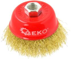 VERKE Perie sârmă cupă - sârmă fină placată cu alamă 75mm 00380 (V05250)