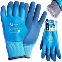 GEKO Mănuși de muncă, căptușite, impermeabile, mărimea 10 (bumbac, latex) 63426 (G75044)