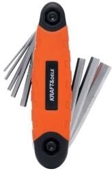 Kraft & Dele Set chei imbus pliabile, 8 buc, 1, 5-8 mm 63539 (KD11934) Cheie imbus
